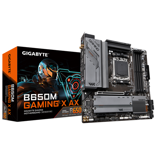 B650M GAMING X AX/AMD AM5/MATX/4x DDR5 up to 192GB/8000MHz/PCIe 4.0 x1 3.0 x1/M.2 x2