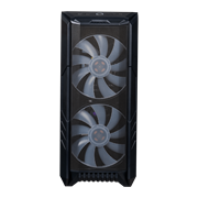 MasterCase HAF500, Mesh Front Panel, Dual 200mm ARGB Fans, Rotatable GPU Fan, USB 3.2 Gen 2 Type C Support, Screwless & Tool-Free TG Side Panel Design