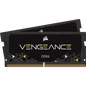 CRSAR DDR4, 3200MHz 32GB 2x16GB SODIMM, Unbuffered, 22-22-22-53, VENGEANCE SODIMM, Black PCB, 1.2V