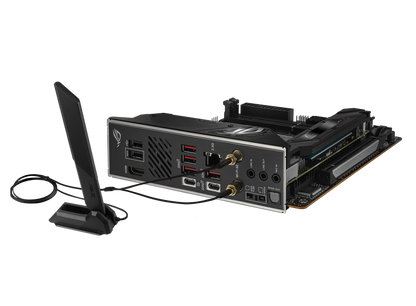 ASUS, ROG-STRIX-B650E-I-GAMING-WIFI, AMD, AM5, AMD B650, 2x DDR5, 96G, Upto 8000+, PCIe 5 - 1x16