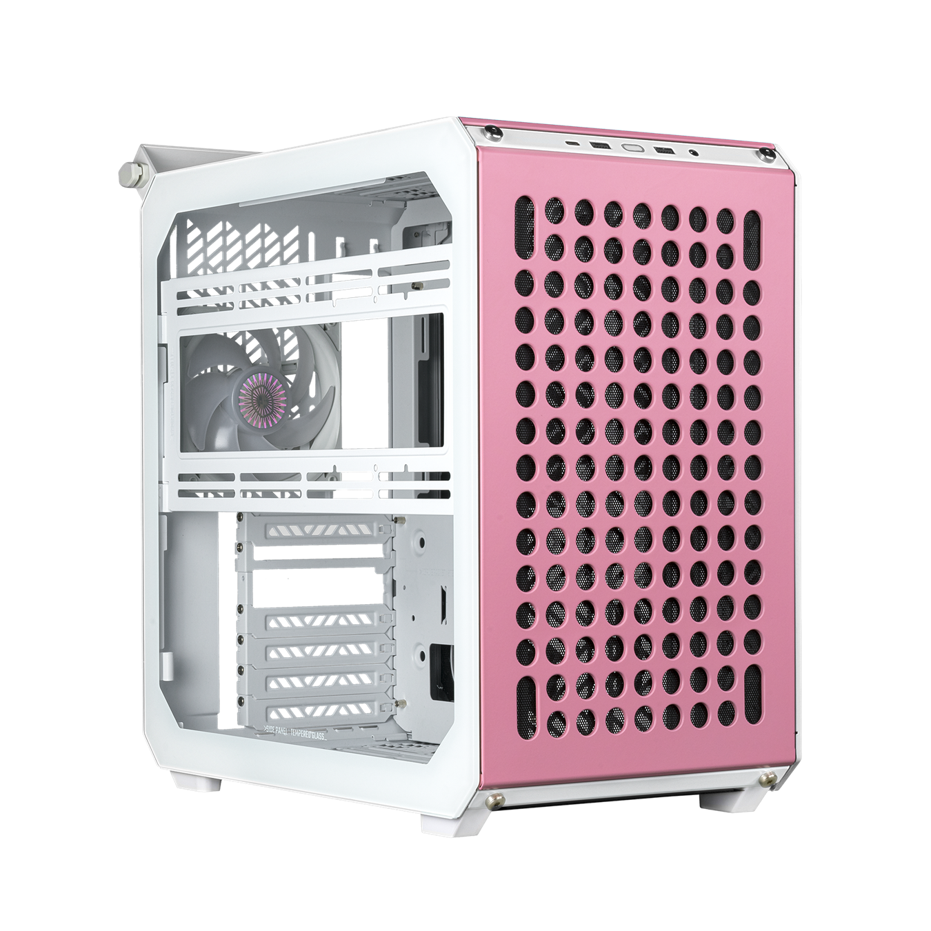 Qube 500 Flatpack Macaron Edition/ATX/4x3.5" & 3x 2.5" bays/3x Colour set: Mint, Pink, Cream