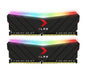 (LS) PNY XLR8 16GB (2x8GB) DDR4 UDIMM 4200Mhz RGB CL19 1.4V Dual Black Heat Spreader Gaming Desktop PC Memory >3600MHz