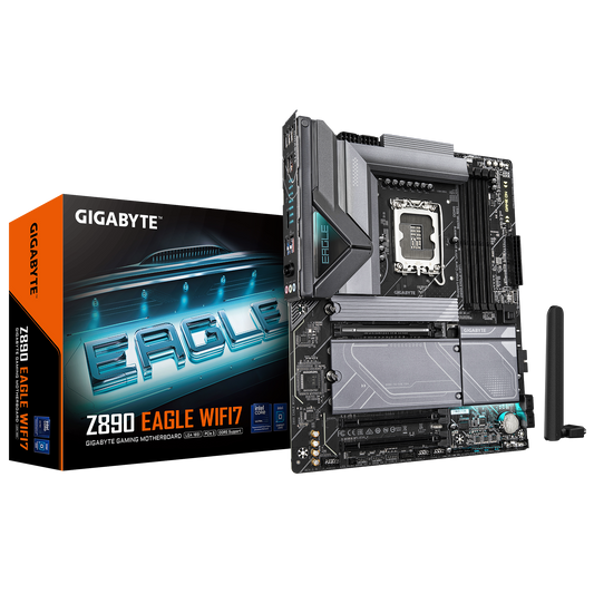 Z890 EAGLE WIFI7/ATX/INTEL LGA1851/4x DDR5 DIMM max 256GB/Max 8800MHz/1x PCIE5.0 (CPU), 2xPCIE4.0 (Chipset)/2x M.2 (CPU), 2x M.2(Chipset)