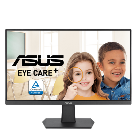 ASUS  27" FHD (1920 x 1080), 16:9, IPS Display, 100Hz, 1ms (MPRT), HDMI, Low Blue Light, Flicker Free, Frameless Design.