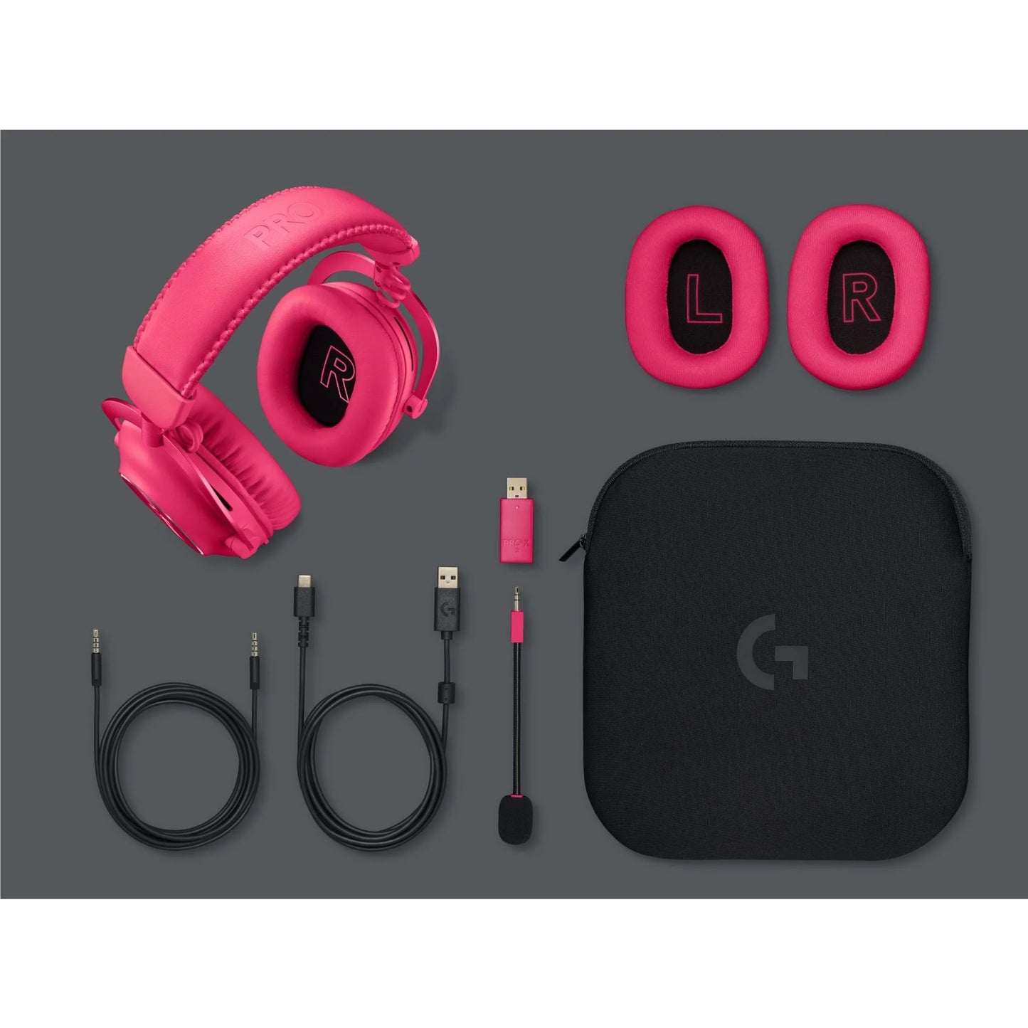 Logitech G PRO X 2 LIGHTSPEED Wireless Gaming  Headset Magenta