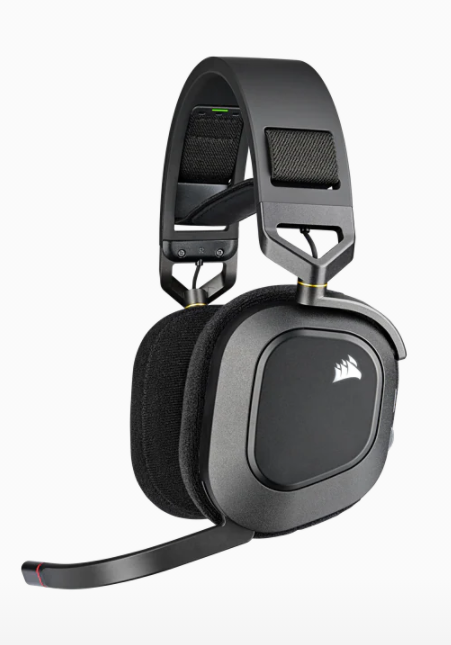 CORSAIR HS80 RGB Wireless Headset, Carbon - AP