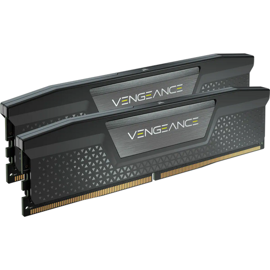 DDR5, 6400MT/s 32GB 2x16GB DIMM, Unbuffered, 32-40-40-84, Std PMIC, XMP 3.0, VENGEANCE DDR5 Black Heatspreader, 1.4V