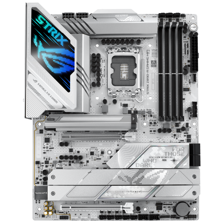 ROG STRIX Z890 A/ATX/INTEL LGA1851/4x DDR5 DIMM max 192GB/Max 9066MHz/1x PCIE5.0(CPU), 1xPCIE4.0(Chipset x16)/2x M.2 (CPU), 3x M.2(Chipset)