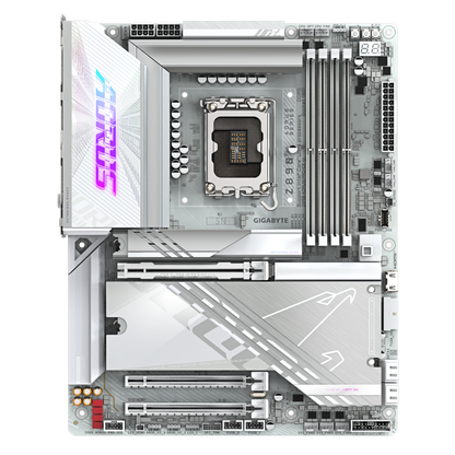 Z890 AORUS PRO ICE/ATX/INTEL LGA1851/4x DDR5 DIMM max 256GB/Max 9500MHz/1x PCIE5.0(CPU), 1xPCIE4.0 1xPCIE3.0 (Chipset)/2x M.2 (CPU), 3x M.2(Chipset)