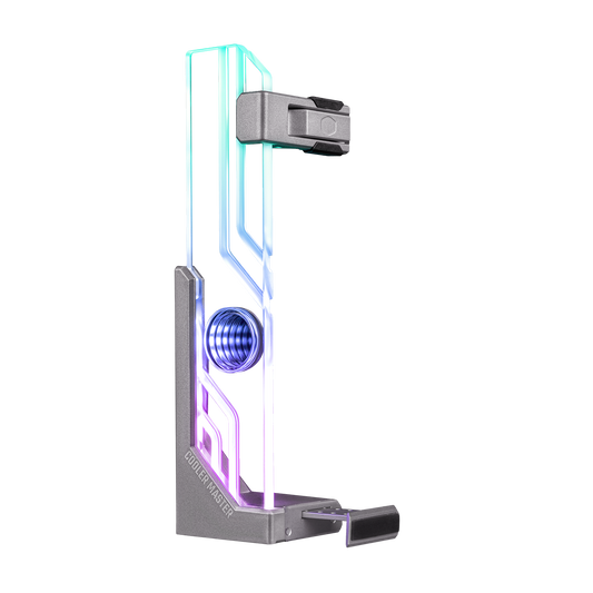 Universal Atlas ARGB GPU Support Bracket, Infinity Mirror Design, Edge-lit ARGB Tempered Glass, Aluminum Stand, Tool-free Installation, Eliminate GPU