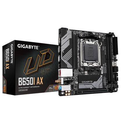 B650I AX/AMD AM5/ITX/2x DDR5 up to 96BG/6400MHz/PCIe 4.0 x1/M.2 x1