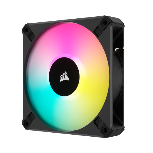 CORSAIR AF ELITE Series, AF120 RGB ELITE, 120mm Fluid Dynamic RGB Fan with AirGuide, Single Pack