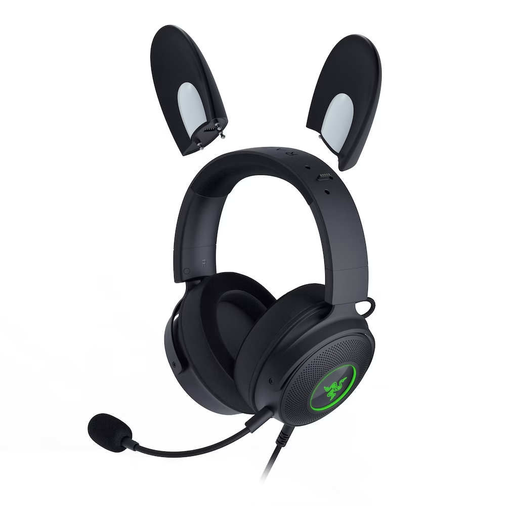 Razer Kraken Kitty V2 Pro-Wired RGB Headset with Interchangeable Ears-Black