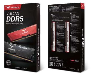 Vulcan, Black, DDR5, 6000MHz, 64GB Kit(2 x 32GB), U-DIMM, CL38, 1.35V, Limited Lifetime Warranty