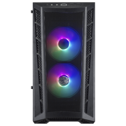 MasterBox MB311L A.RGB, mATX, Fine Mesh Front Panel, Tempered Glass Side Panel, 2x Addressable RGB LED Fans, A.RGB Splitter Cable included, A.RGB func