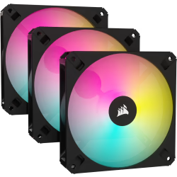 CORSAIR AR120, 120mm iCUE RGB Fan, ARGB-compatible, Triple Pack