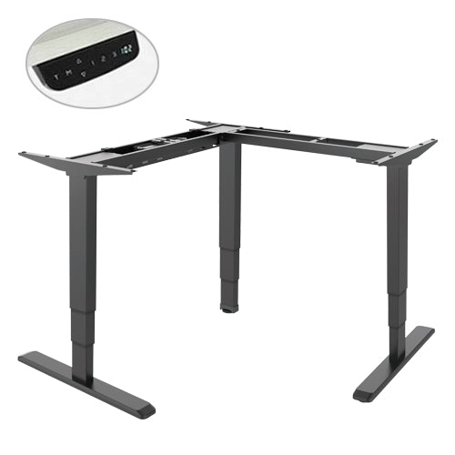 Brateck Triple Motor L-Shape Electric Sit-Stand Desk (Frame only) (LS)