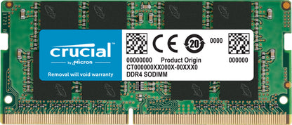 Crucial 16GB (1x16GB) DDR4 SODIMM 3200MHz CL22 1.2V Un-Ranked Notebook Laptop Memory RAM