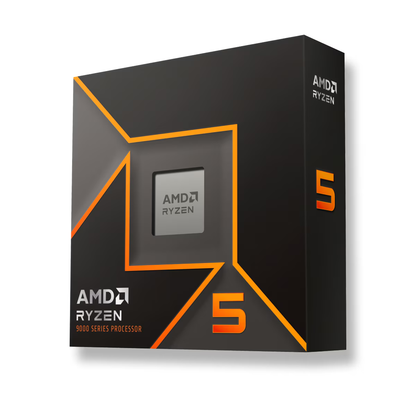 AMD Ryzen 5 9600X, 6Cores/12Threads, 65 watts, Max Freq 5.4Ghz, 38MB Cache, Wraith Stealth  Cooler, Radeon Graphics