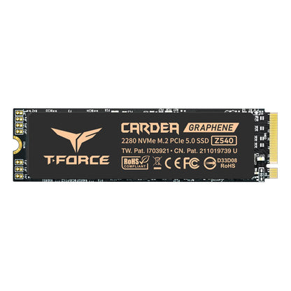 Z540, PCIe Gen5x4, M.2 2280, 2TB, Read Up to 12400MB/s, Write Up to 11800MB/s, 5 Years Limited Warranty