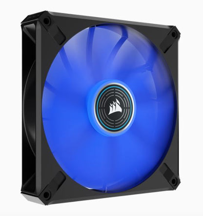 Corsair ML ELITE Series, ML140 LED ELITE, 140mm Magnetic Levitation Blue LED Fan with AirGuide, Single Pack(LS)