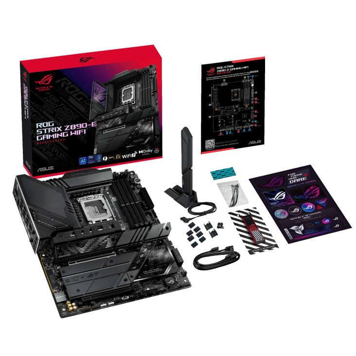 ROG STRIX Z890 E/ATX/INTEL LGA1851/4x DDR5 DIMM max 192GB/Max 8800MHz/1x PCIE5.0(CPU), 1xPCIE4.0(Chipset x16)/4x M.2 (CPU), 3x M.2(Chipset)