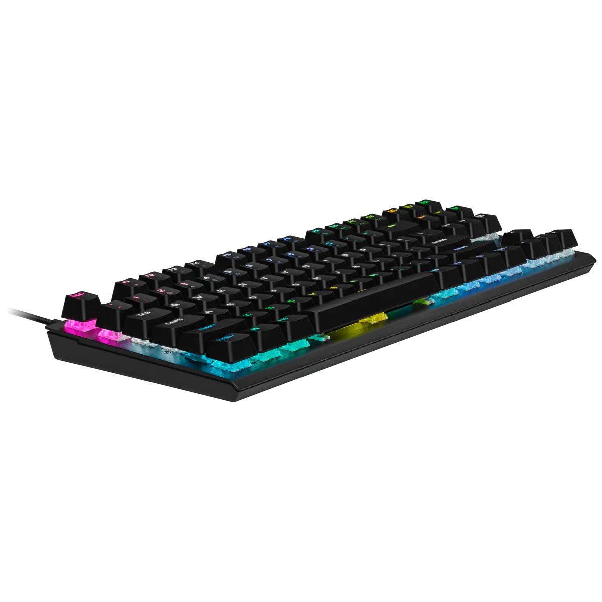 CORSAIR K60 PRO TKL RGB Optical-Mechanical Gaming Keyboard, Backlit RGB LED, CORSAIR OPX, Black