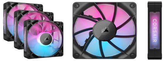 CORSAIR RX RGB Series, iCUE LINK RX120 RGB, 120mm RGB Fan, Triple Fan Kit