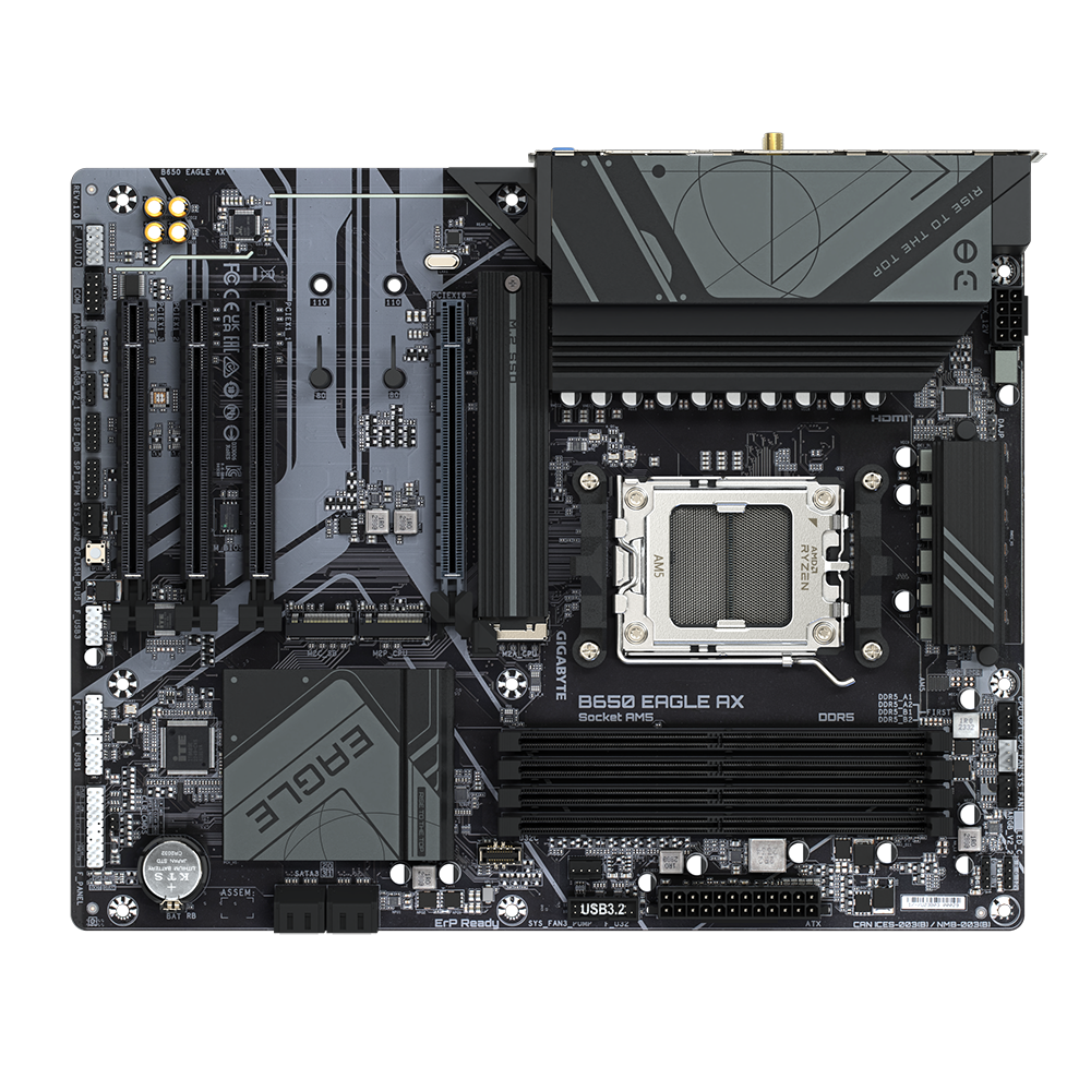 B650 EAGLE AX/AMD AM5/ATX/4x DDR5 up to 192GB/7600MHz/PCIe 4.0 x1 3.0 x1/M.2 x3