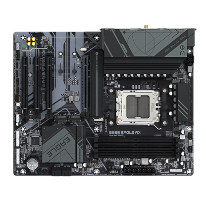 B650 EAGLE AX/AMD AM5/ATX/4x DDR5 up to 192GB/7600MHz/PCIe 4.0 x1 3.0 x1/M.2 x3