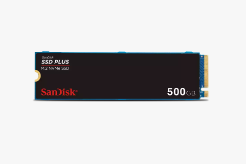 SanDisk Plus NVMe SSD, 500GB, PCIe Gen 3.0, M.2 2280-S3-M, Speeds up to SR2400MB/s, SW1500MB/s, 3Y