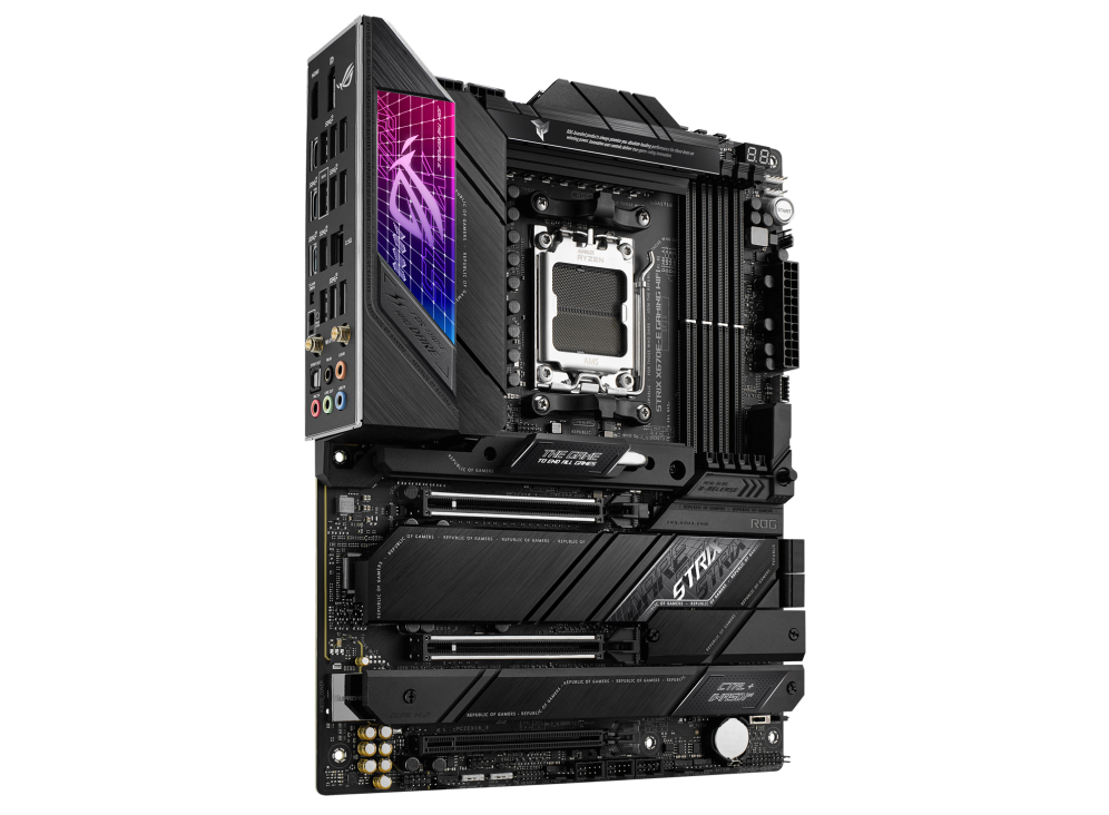 ASUS, ROG-STRIX-X670E-E-GAMING-WIFI, AMD, AM5, AMD X670, 4x DDR5, 192G, Upto 8000+, PCIe 5 - 2x16