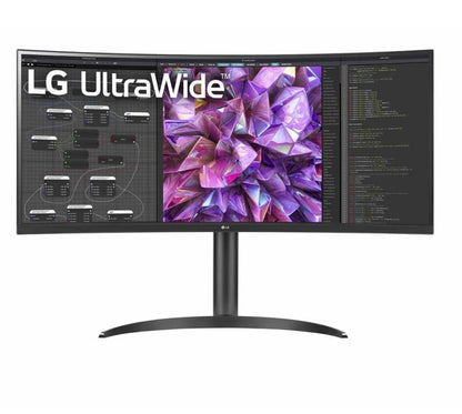 LG 34' IPS QHD 34WQ75C Ultra-Wide QHD Curved 3440x1440 1000R 5ms HDR10 sRGB IPS DP HDMI USB-C LAN VESA Tilt Height Range Monitor