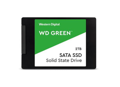 Western Digital WD Green 2TB 2.5' SSD SATA 545R/430W MB/s 80TBW 3D NAND 7mm 3 Years Warranty