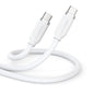 Elements Silicone 5A/240W USB2 USB-C to C Male Cable with cable tie, 1m -WHITE