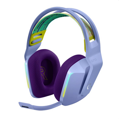 G733 LIGHTSPEED Wireless RGB Gaming Headset Lilac