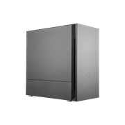 Silencio S400, mATX, Sound-Dampened Side Panel, Sound-dampened Steel Front Door, Removable Sound Dampening Top Cover,  SD Card Reader