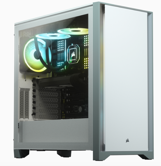 4000D Tempered Glass Mid-Tower Case, White