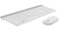 Slim Wireless Keyboard and Mouse Combo MK470 White