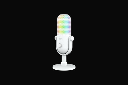 Razer Seiren V3 Chroma - RGB USB Microphone with Tap-to-Mute-White Edition-FRML Packaging