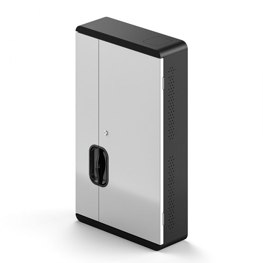 Alogic Smartbox Power Wall 12 Tilt Bay Notebook and Tablet Charging Wall Cabinet - Up To 13in Devices