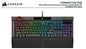 Corsair K100 RGB, Cherry Corsair OPX Switch, AXON 44-Zone RGB, PBT Double-Shot Keycaps, Black,  Mechanical Gaming Keyboard