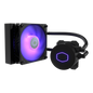 MasterLiquid Lite 120 RGB CPU Cooler V2, 3rd Generation Dual Chamber Pump, 120mm RGB Fan, 120mm Radiator, RGB function via Controller or MotherBoard S