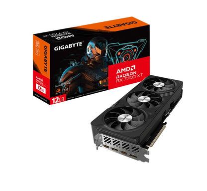 Gigabyte AMD Radeon RX 7700 XT Gaming OC 12G Video card, PCI-E 4.0, GDDR6, 2x DP2.1, 2x HDMI 2.1(NEW) 9.6