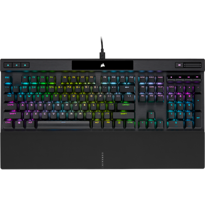 CORSAIR K70 RGB PRO Mechanical Gaming Keyboard, Backlit RGB LED, CHERRY MX Brown, Black, Black PBT Keycaps