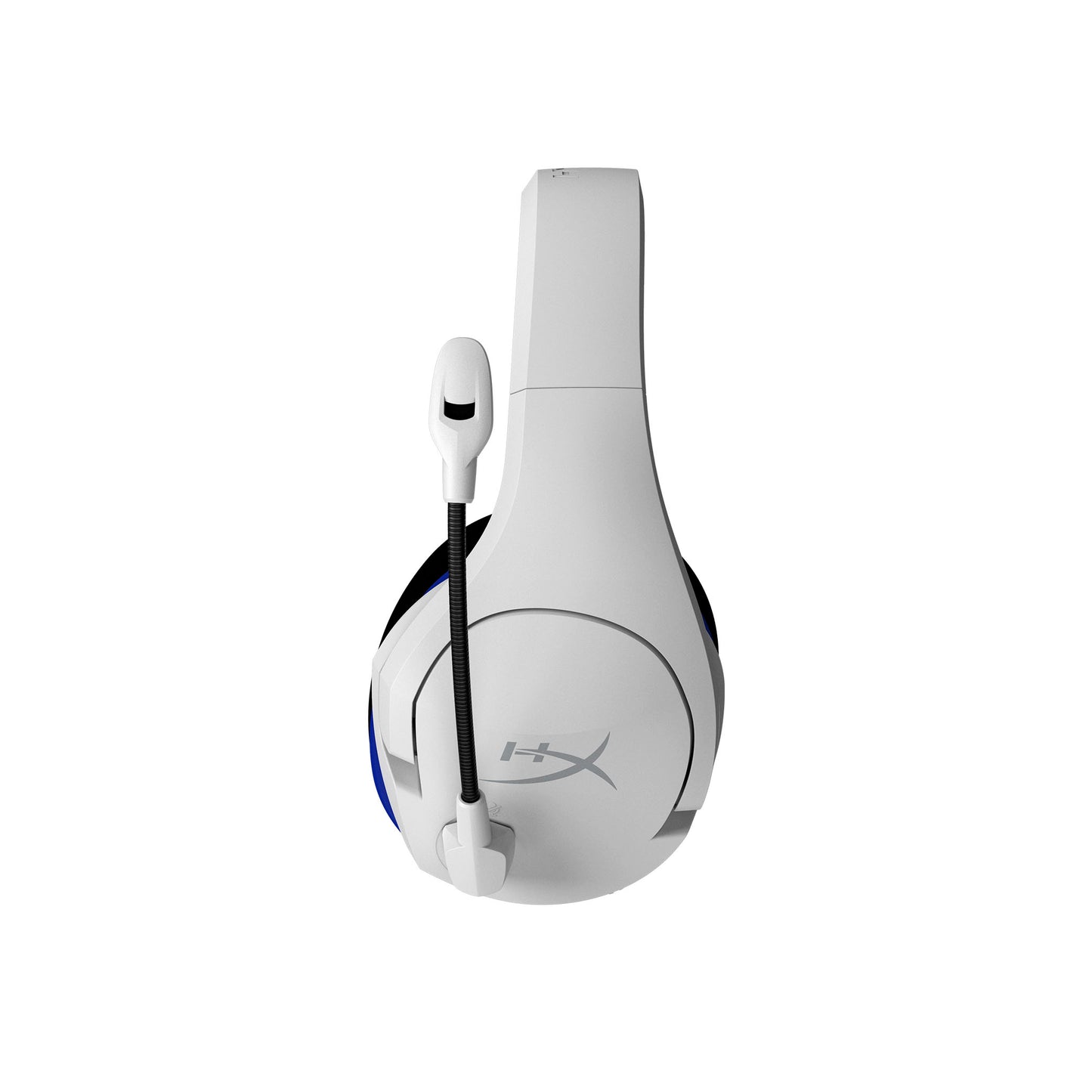 HyperX Cloud Stinger Core Wireless Gaming Headset White Blue, Compatible with PS5, PS4 & PC, Swivel-to-mute noise cancelling mic