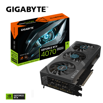 Nvidia GeForce RTX 4070 SUPER EAGLE OC 12G GDDR6X 192 bit/2535MHz/PCI-E 4.0/Max Res 7680x4320/3x DP 1.4a & 1x HDMI 2.1a