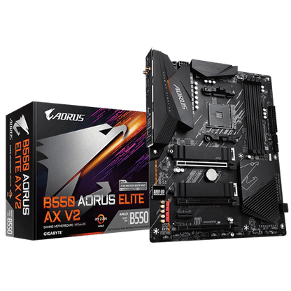 B550 AORUS ELITE AX V2/AMD AM4/ATX/4x DDR4 up to 128GB/4733MHz/PCIe 3.0 x4/M.2 x2