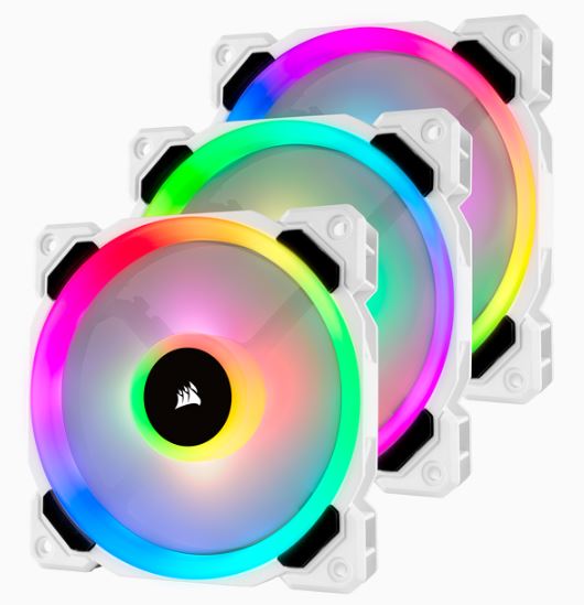 LL120 RGB White Triple Fan Kit with Lighting Node PRO