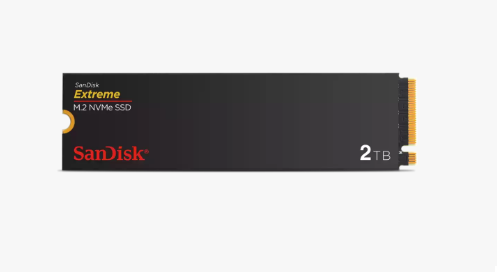 SanDisk Extreme NVMe SSD, 2TB, PCIe Gen 4.0, M.2 2280-S3-M, Speeds up to SR5150MB/s, SW4850MB/s, , 5Y